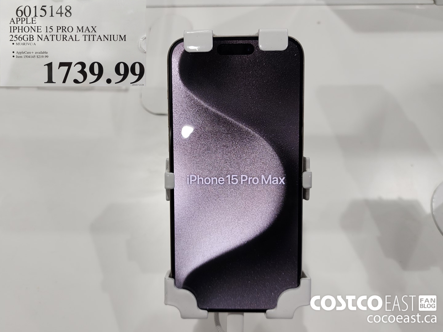 6015148 IPHONE 15 PRO MAX 256GB NATURAL TITANIUM $1739.99