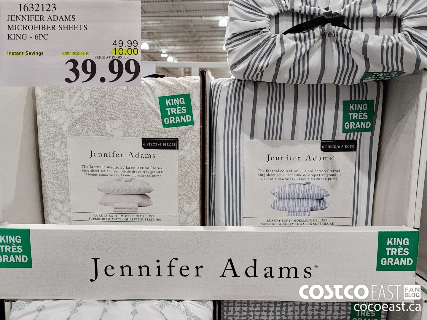 1632123 JENNIFER ADAMS MICROFIBER SHEETS KING - 6PC ($10.00 INSTANT SAVINGS EXPIRES ON 2023-12-10) $39.99