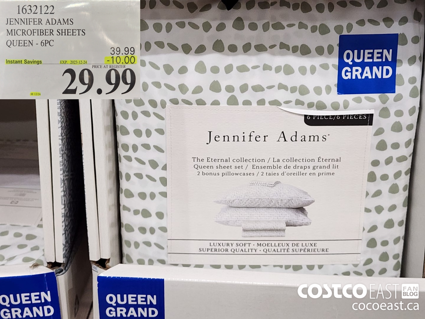 1632122 JENNIFER ADAMS MICROFIBER SHEETS QUEEN - 6 PC ($10.00 INSTANT SAVINGS EXPIRES ON 2023-12-24) $29.99