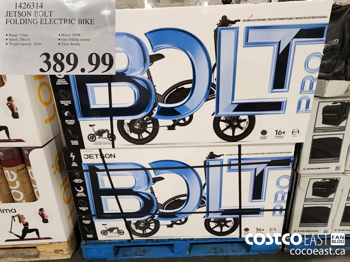 1426314 JETSON BOLT FOLDING ELECTRIC BIKE $389.99