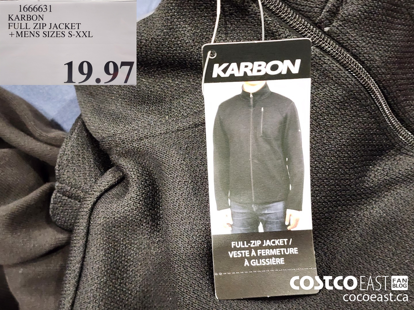 1666631 KARBON FULL ZIP JACKET +MENS SIZES S-XXL $19.97