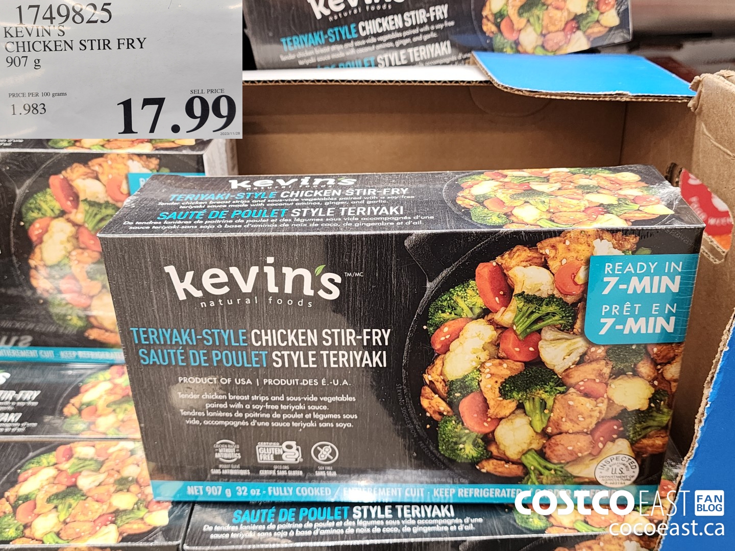 1749825 KEVIN'S CHICKEN STIR FRY 907 g $17.99