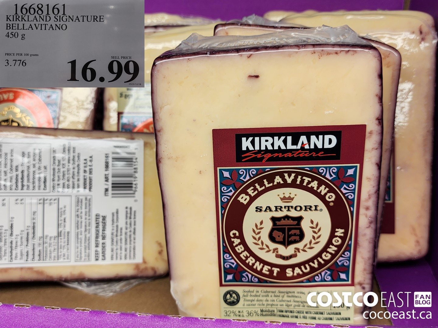 1668161 KIRKLAND SIGNATURE BELLAVITANO 450 g $16.99