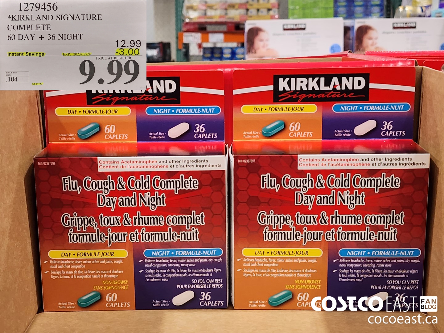 1279456 KIRKLAND SIGNATURE COMPLETE D60 DAY + 36 NIGHT ($3.00 INSTANT SAVINGS EXPIRES ON 2023-12-24) $9.99
