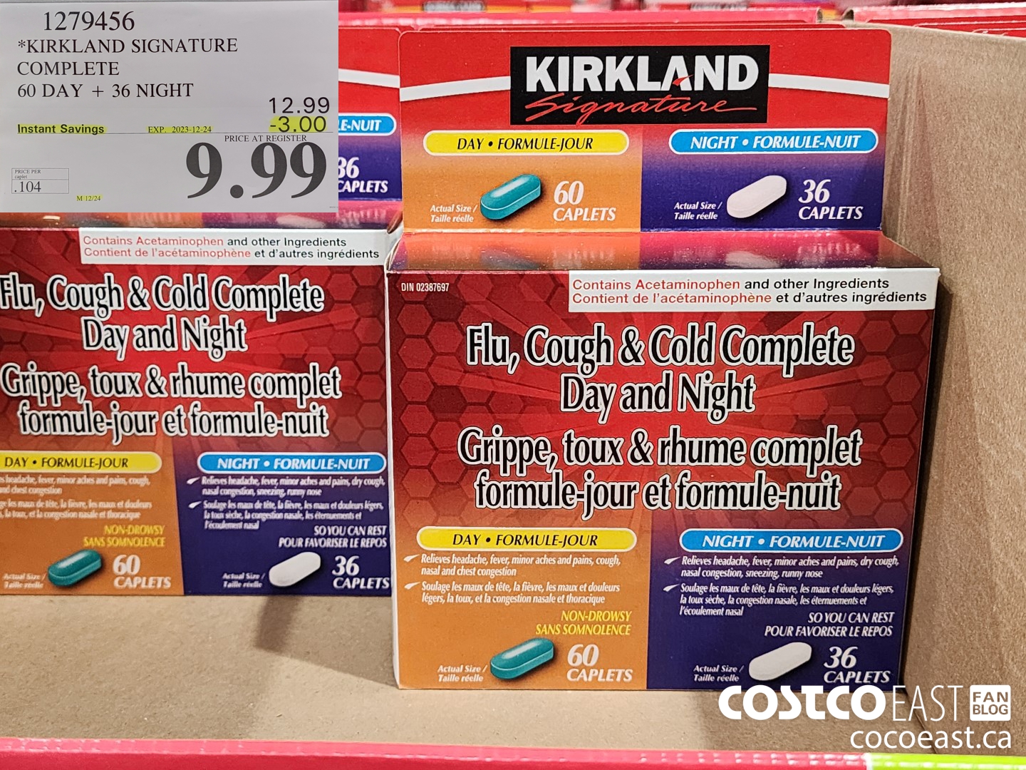 1279456 KIRKLAND SIGNATURE COMPLETE D60 DAY + 36 NIGHT ($3.00 INSTANT SAVINGS EXPIRES ON 2023-12-24) $9.99