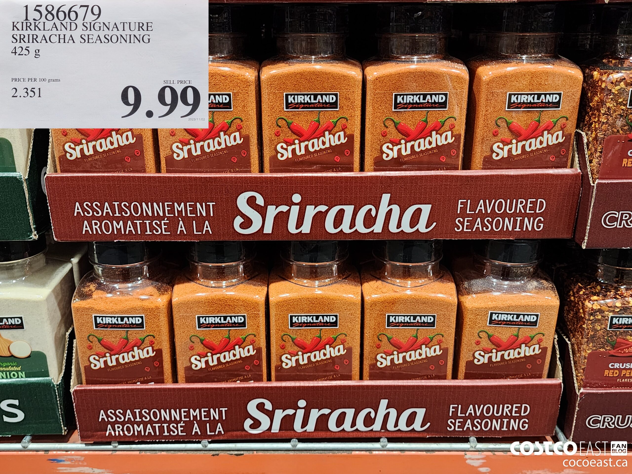 1586679 KIRKLAND SIGNATURE SRIRACHA SEASONING 425 g $9.99