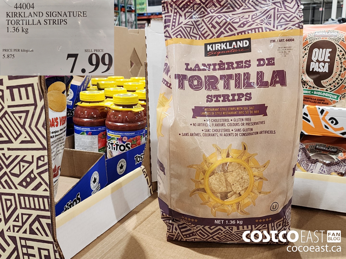 44004 KIRKLAND SIGNATURE TORTILLA STRIPS 1.36 kg $7.99