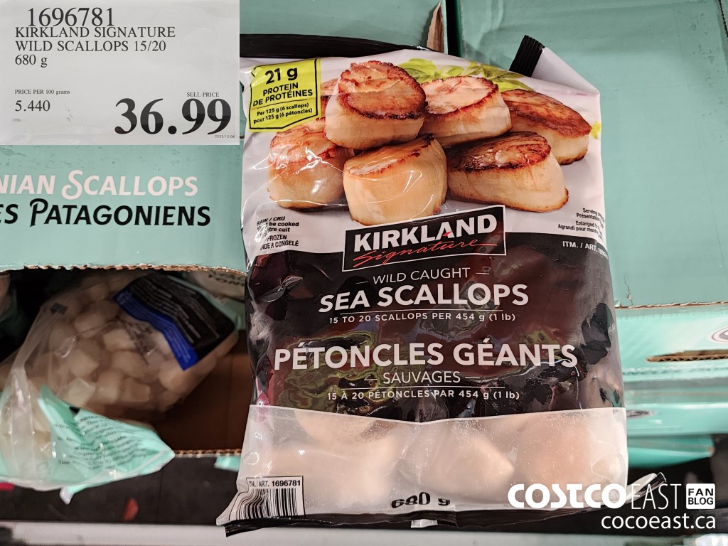 1696781 KIRKLAND SIGNATURE WILD SCALLOPS 15/20 680 g $36.99