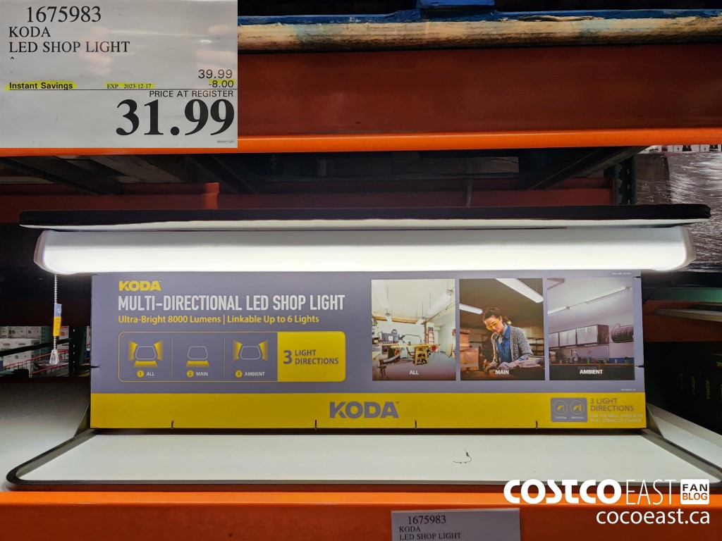 1675983 KODA LED SHOP LIGHT ($8.00 INSTANT SAVINGS EXPIRES ON 2023-12-17) $31.99