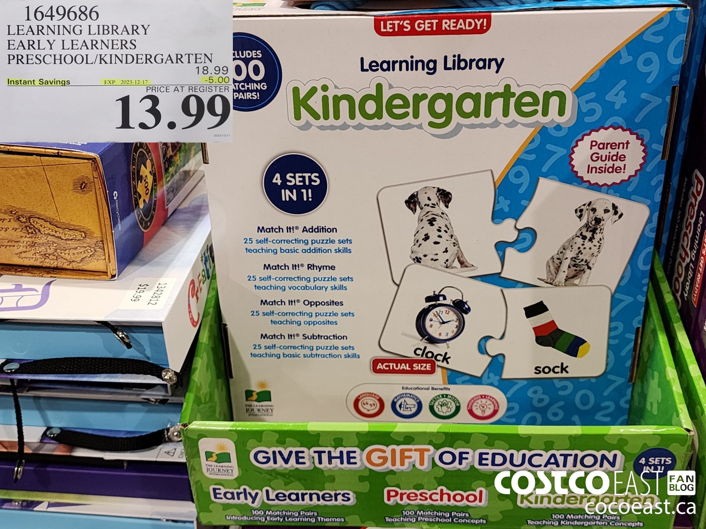 1649686 LEARNING LIBRARY EARLY LEARNERS PRESCHOOL/KINDERGARTEN ($5.00 INSTANT SAVINGS EXPIRES ON 2023-12-17) $13.99