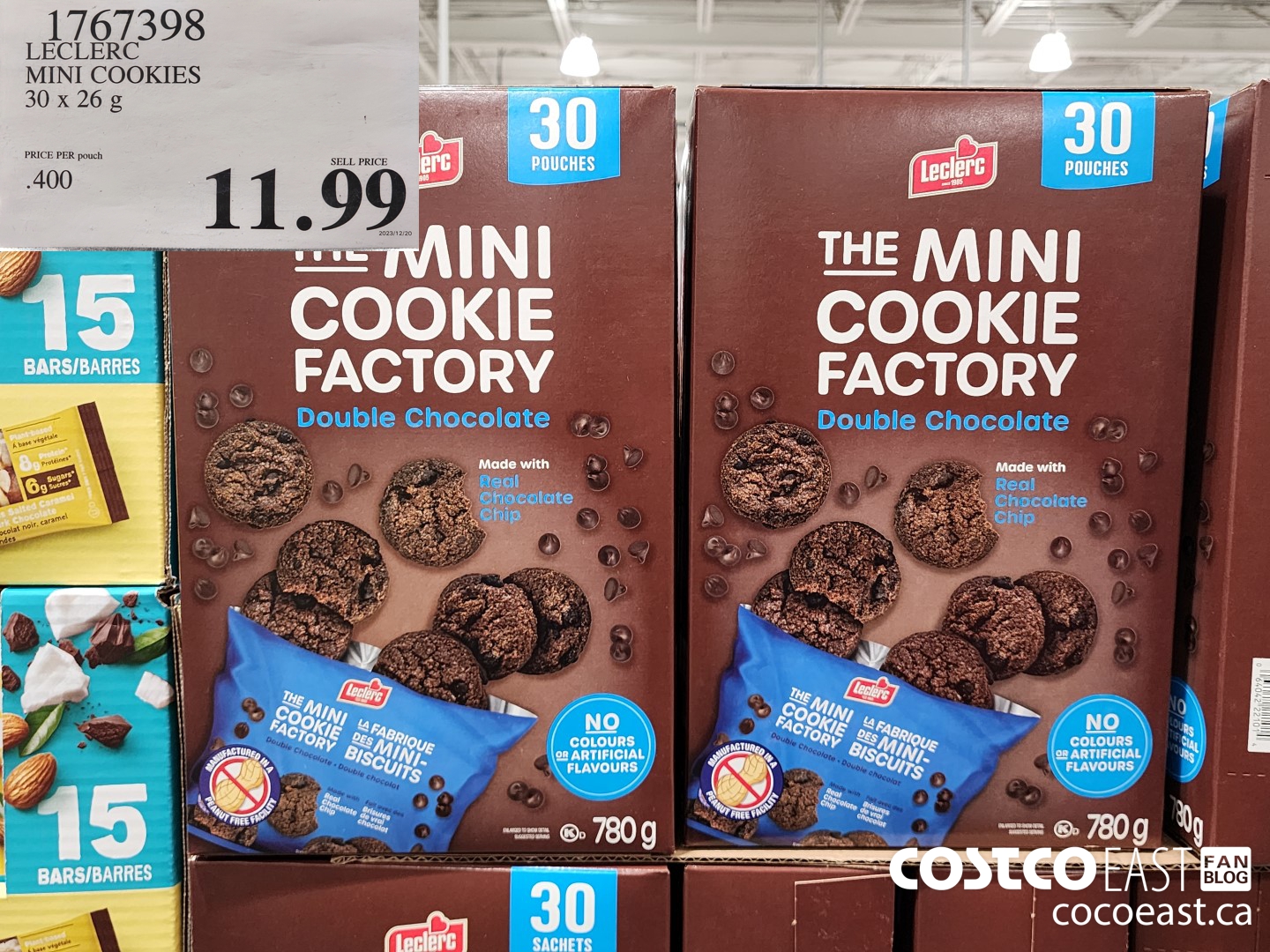 1767398 LECLERC MINI COOKIES 30 x 26 G $11.99