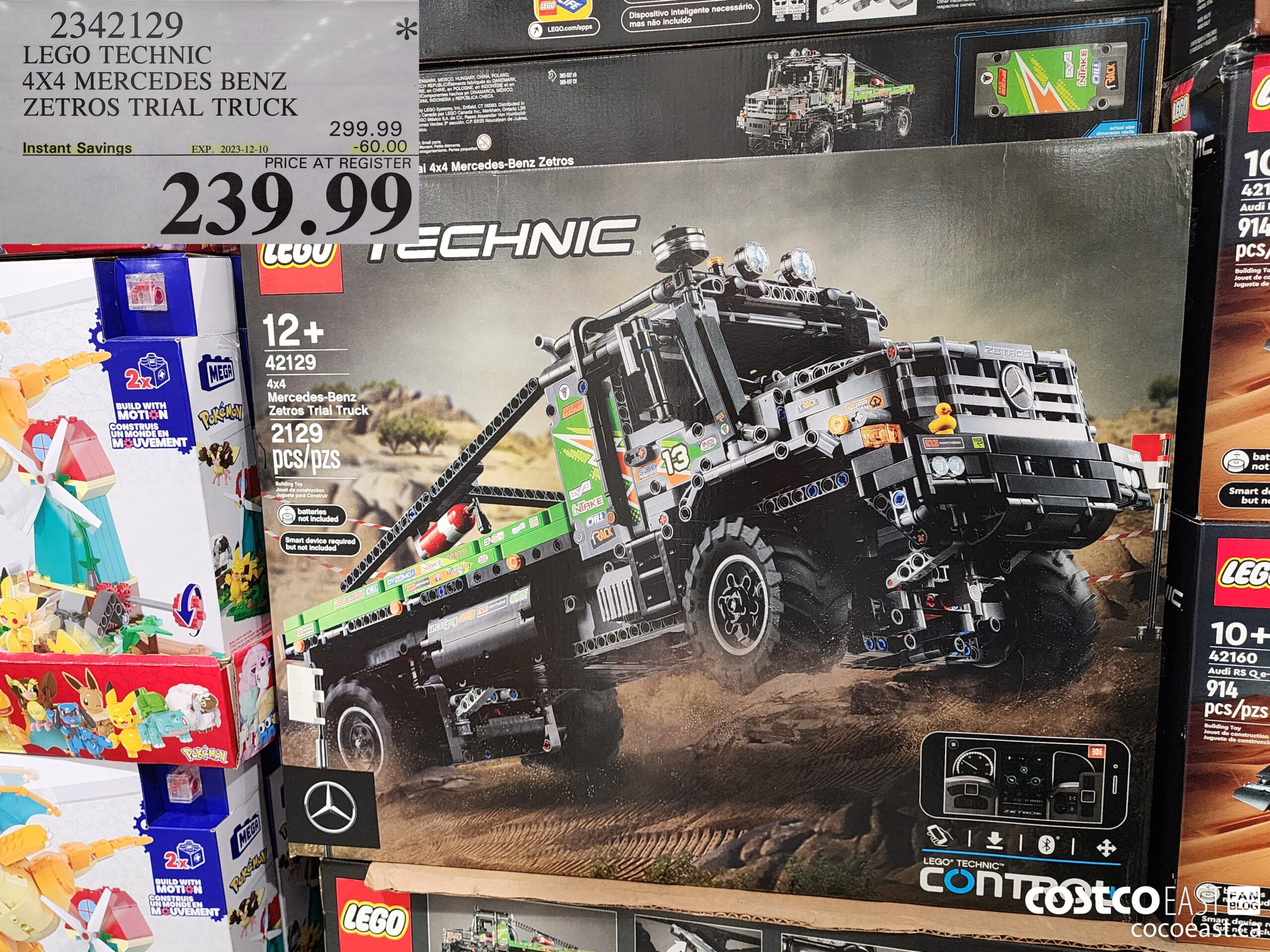 2342129 LEGO TECHNIC 4X4 MERCEDES BENZ ZETROS TRIAL TRUCK ($60.00 INSTANT SAVINGS EXPIRES ON 2023-12-10) $239.99