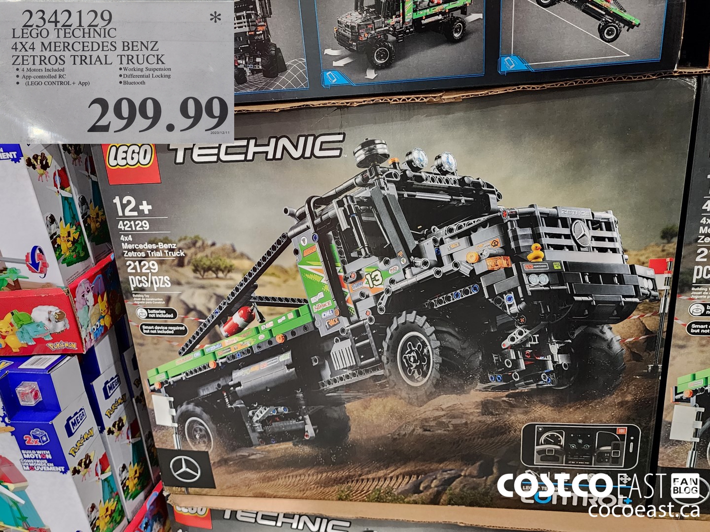 2342129 LEGO TECHNIC 4X4 MERCEDES BENZ ZETROS TRIAL TRUCK $299.99