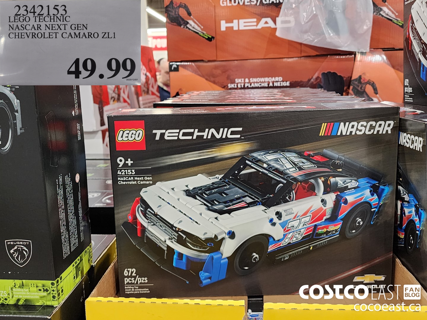 2342153 LEGO TECHNIC NASCAR NEXT GEN CHEVROLET CAMARO ZL1 $49.99