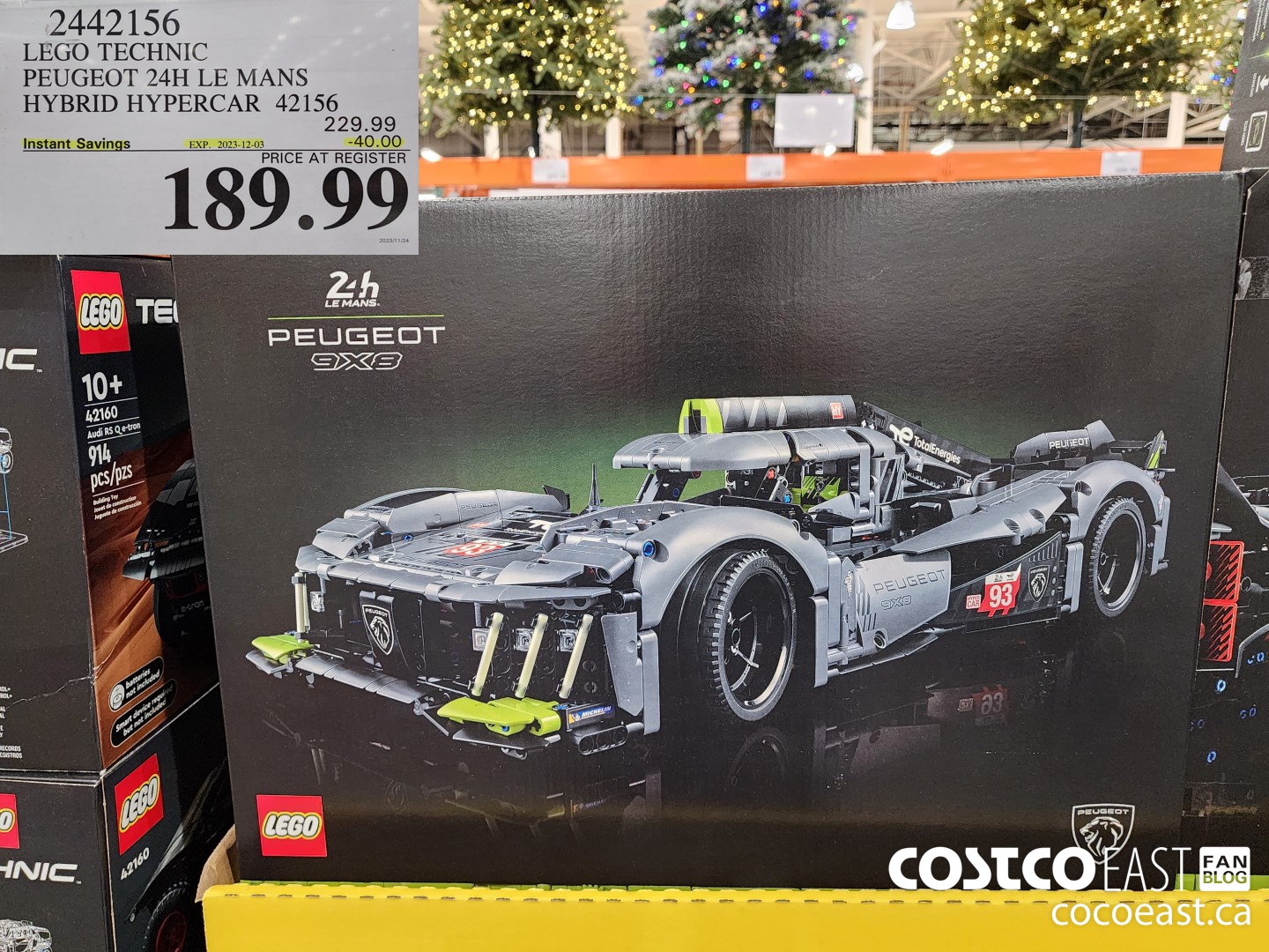 2442156 LEGO TECHNIC PEUGEOT 24H LE MANS HYBRID HYPERCAR 42156 ($40.00 INSTANT SAVINGS EXPIRES ON 2023-12-03) $189.99