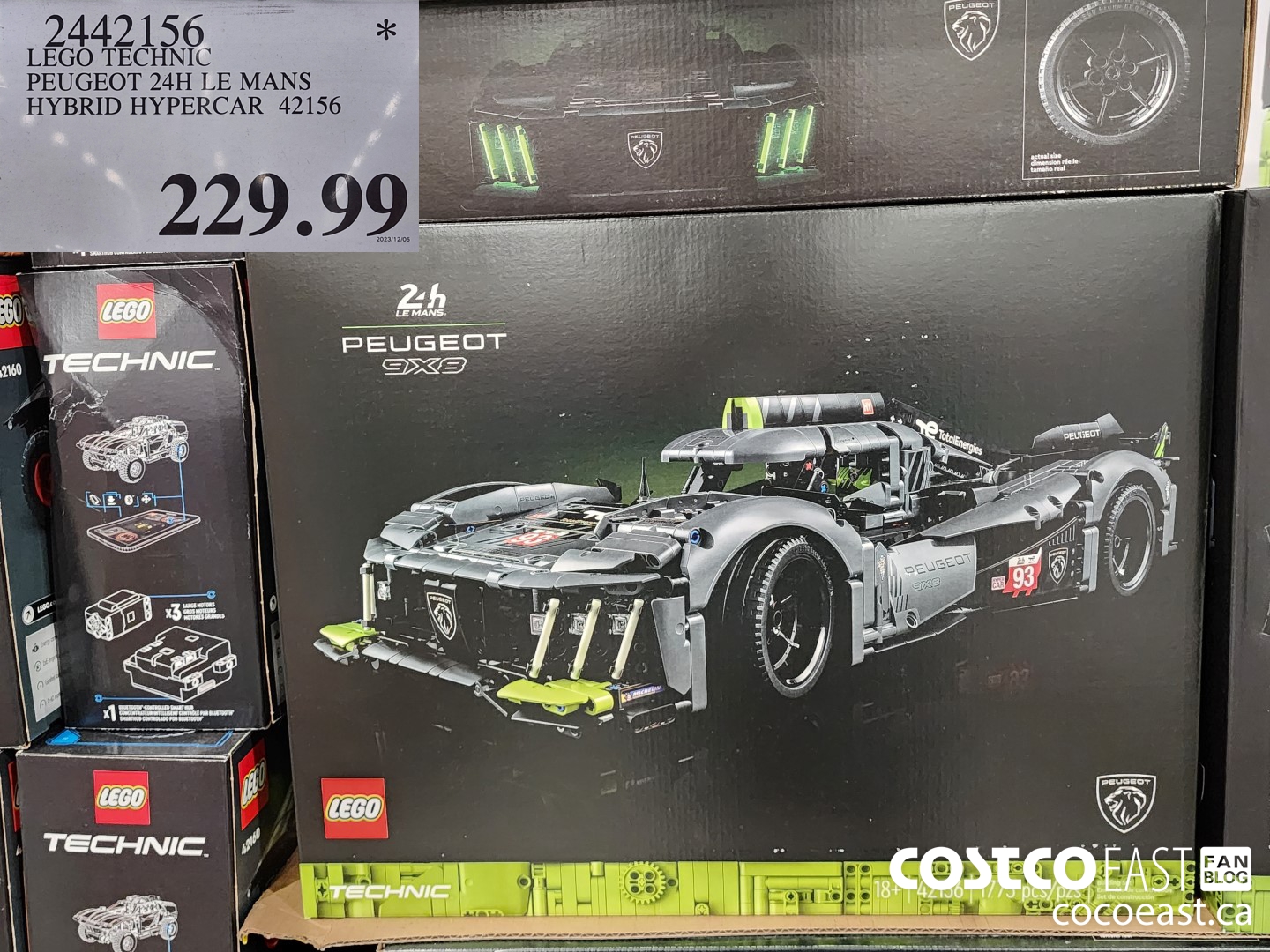 2442156 LEGO TECHNIC PEUGEOT 24H LE MANS HYBRID HYPERCAR 42156 $229.99