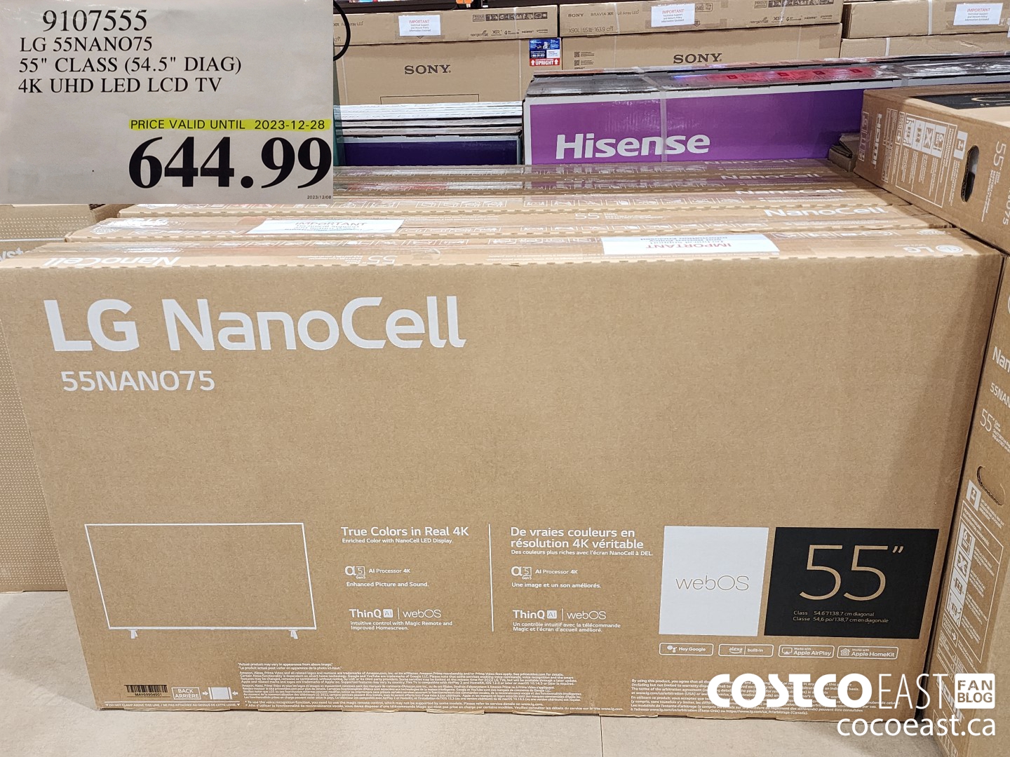 9107555 LG 55NANO75 55