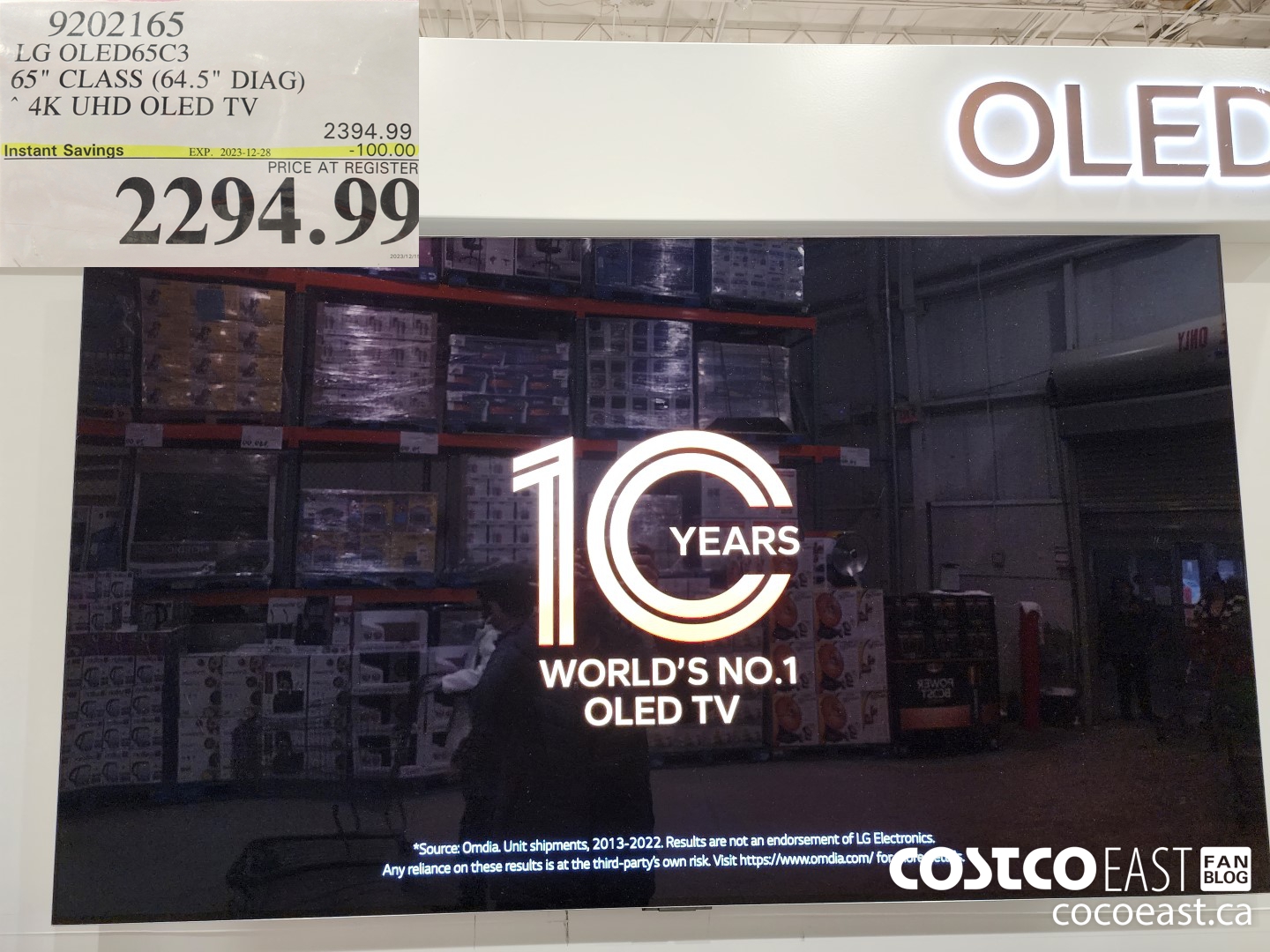 9202165 LG OLED65C3 65