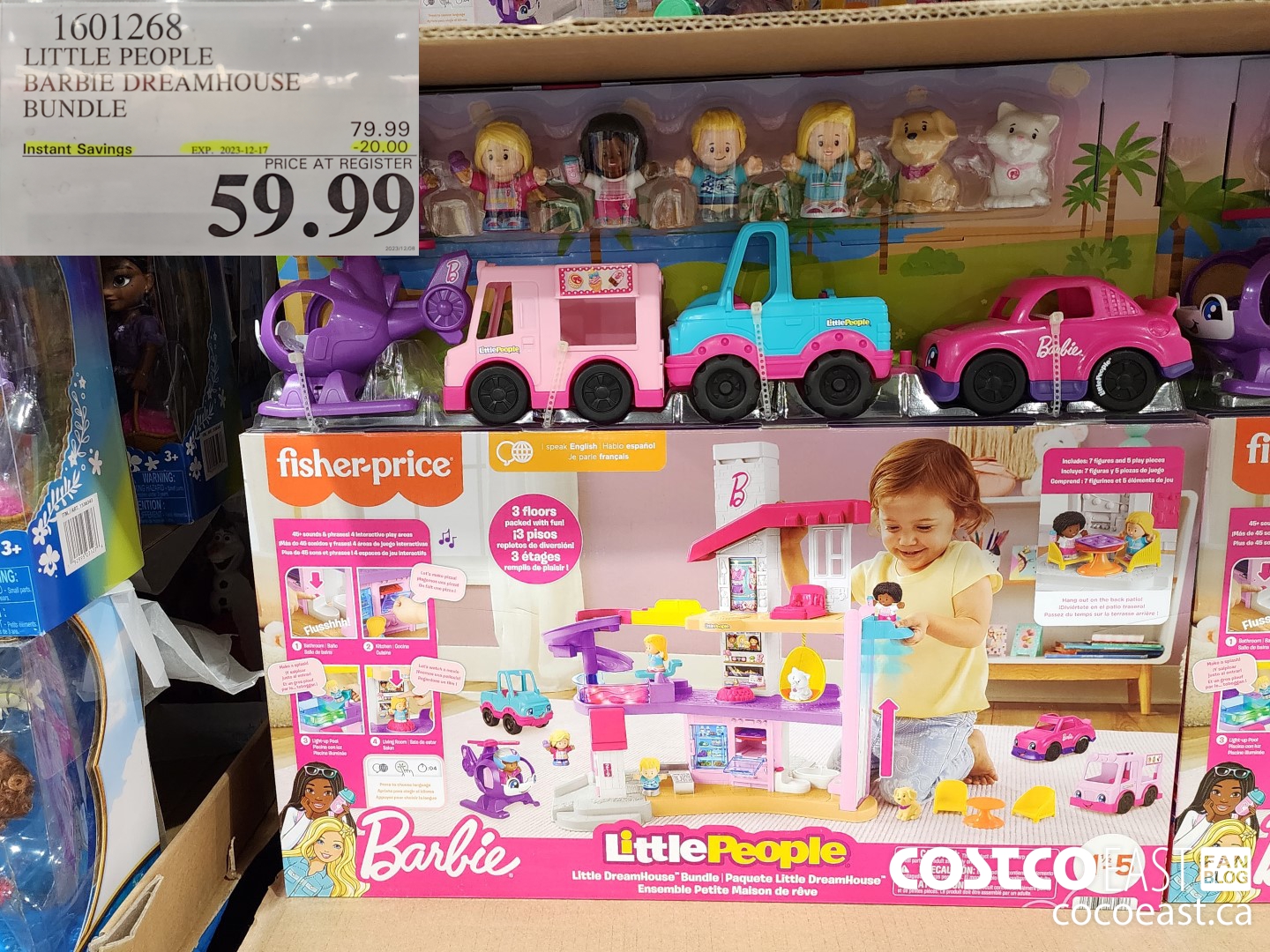 1601268 LITTLE PEOPLE BARBIE DREAMHOUSE BUNDLE 2023-128-17 ($20.00 INSTANT SAVINGS) $59.99