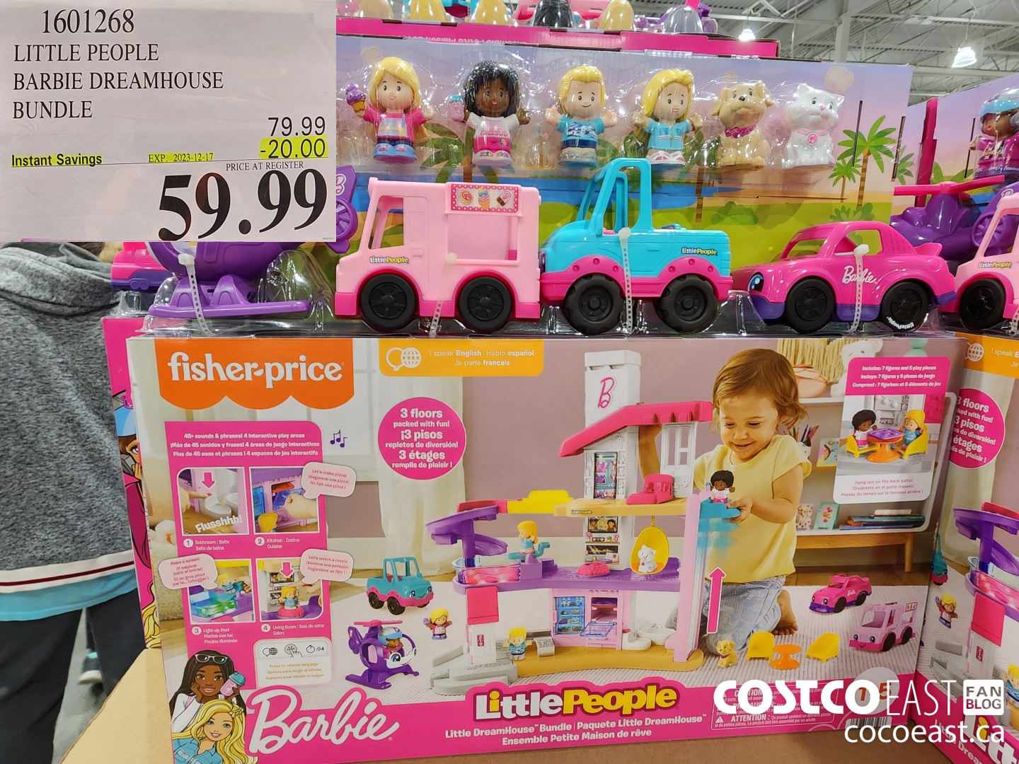 1601268 LITTLE PEOPLE BARBIE DREAMHOUSE BUNDLE 20203-12-17 ($20.00 INSTANT SAVINGS) $59.99