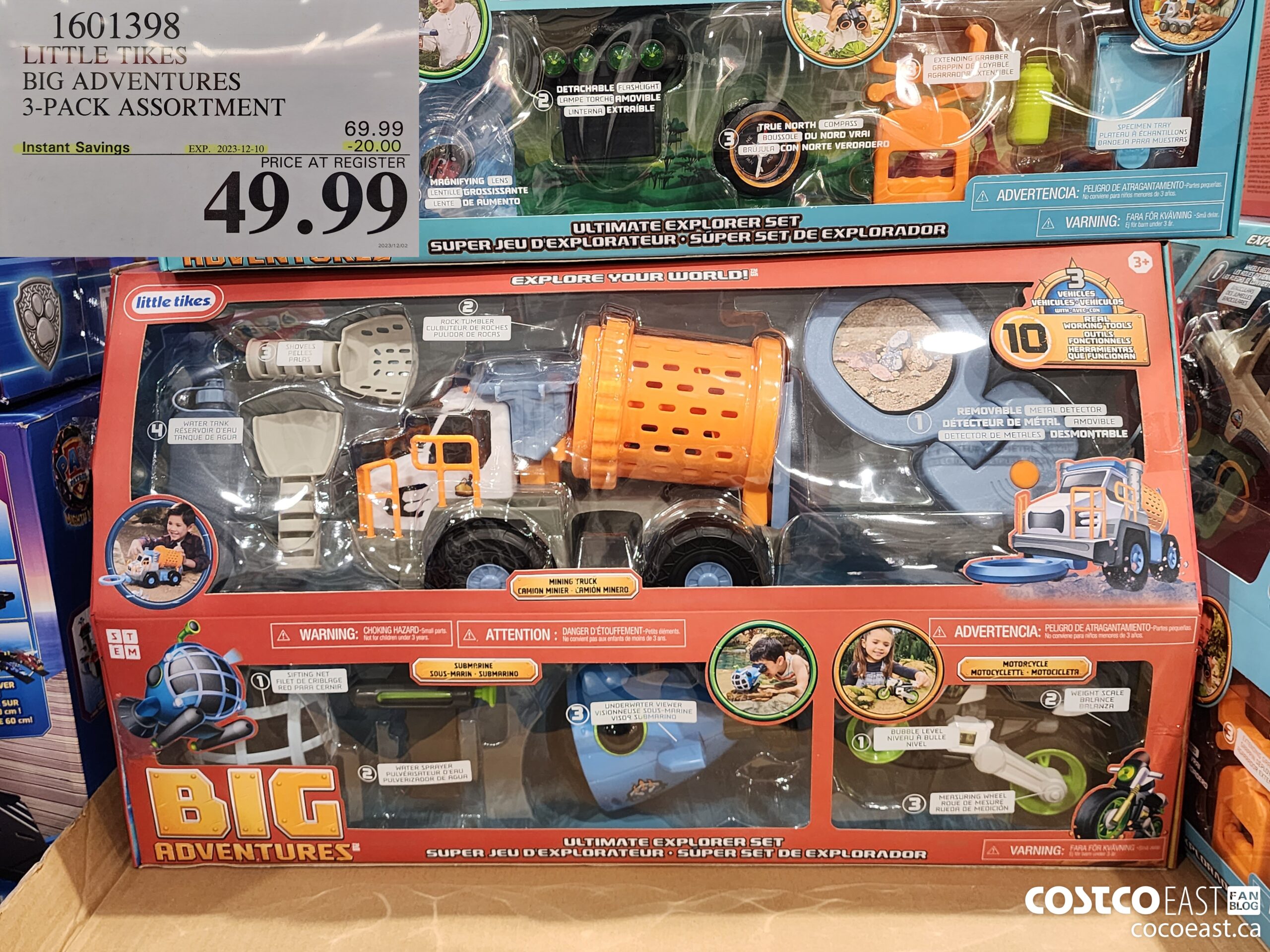 1601398 LITTLE TIKES BIG ADVENTURES 3-PACK ASSORTMENT ($20.00 INSTANT SAVINGS EXPIRES ON 2023-12-10) $49.99