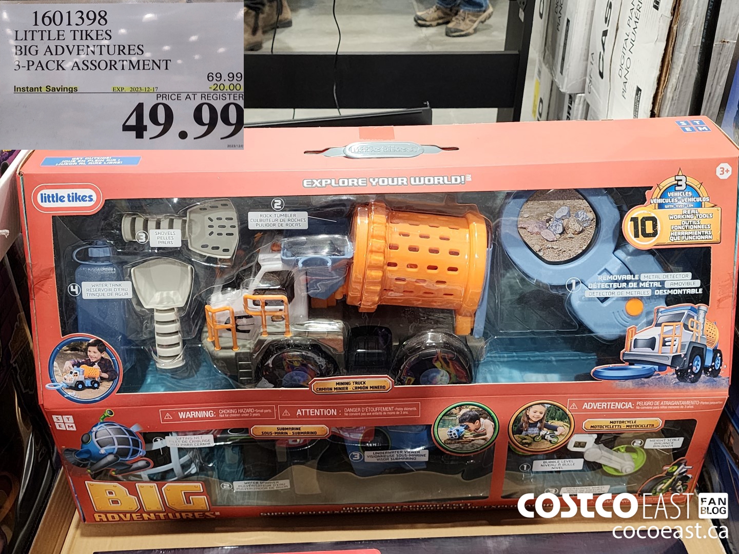 1601398 LITTLE TIKES BIG ADVENTURES 3-PACK ASSORTMENT ($20.00 INSTANT SAVINGS EXPIRES ON 2023-12-17) $49.99