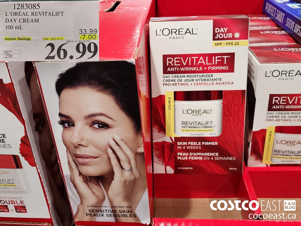 1283085 L'OREAL REVITALIFT DAY CREAM 100 mL ($7.00 INSTANT SAVINGS EXPIRES ON 2023-12-17) $26.99