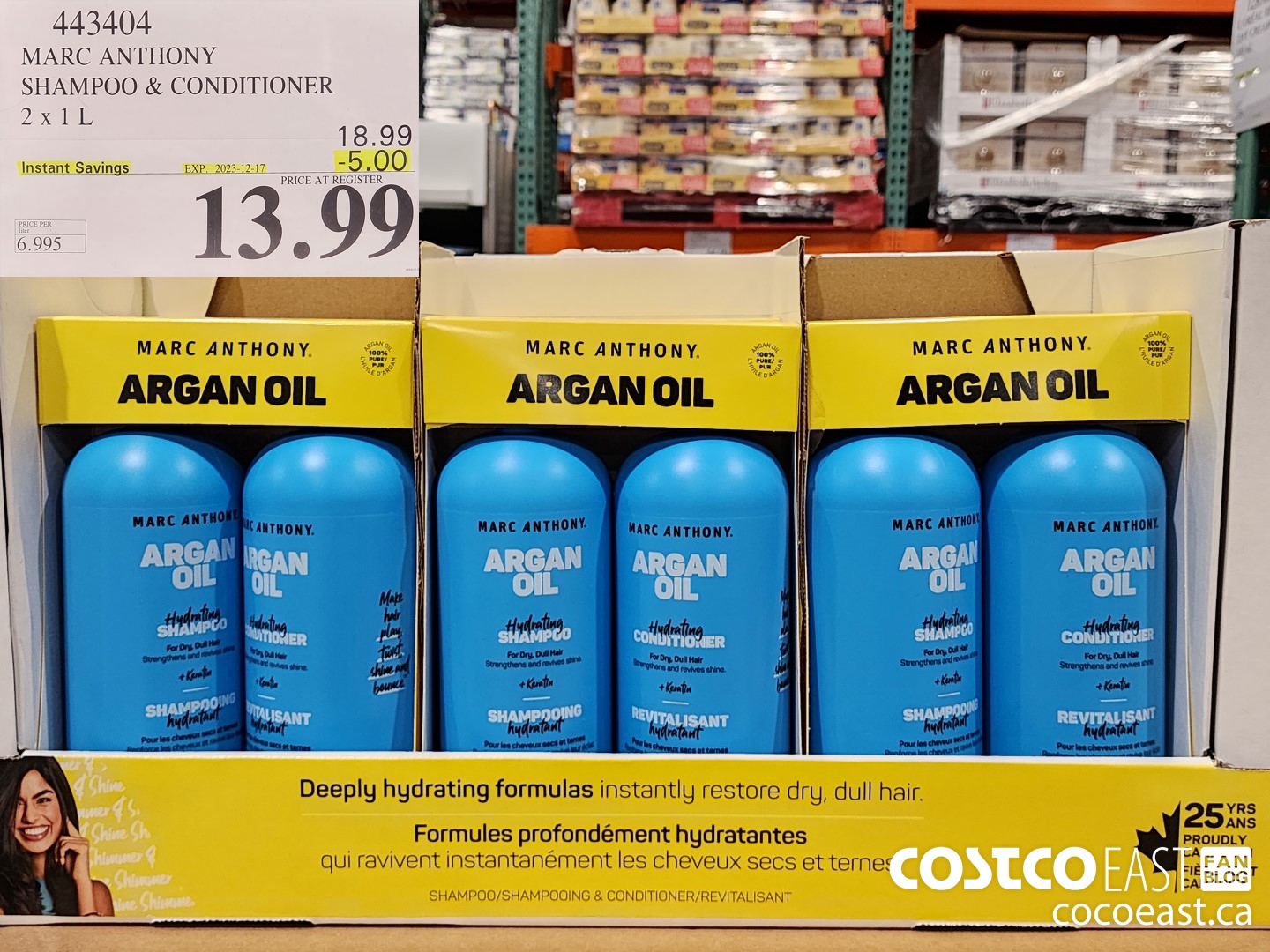 443404 MARC ANTHONY SHAMPOO & CONDITIONER 2 X 1L ($5.00 INSTANT SAVINGS EXPIRES ON 2023-12-17) $13.99