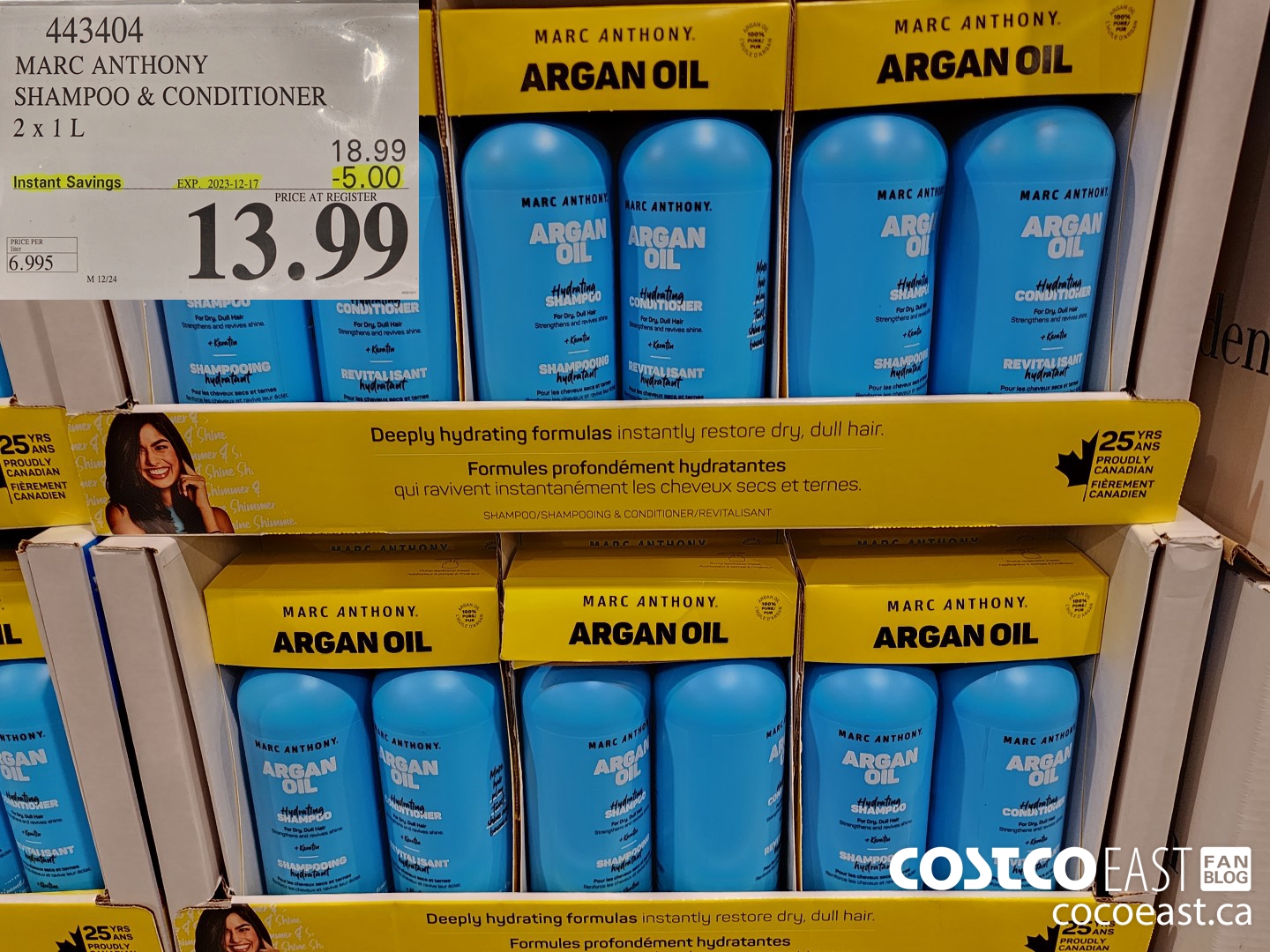 443404 MARC ANTHONY SHAMPOO & CONDITIONER 2 X 1L ($5.00 INSTANT SAVINGS EXPIRES ON 2023-12-17) $13.99