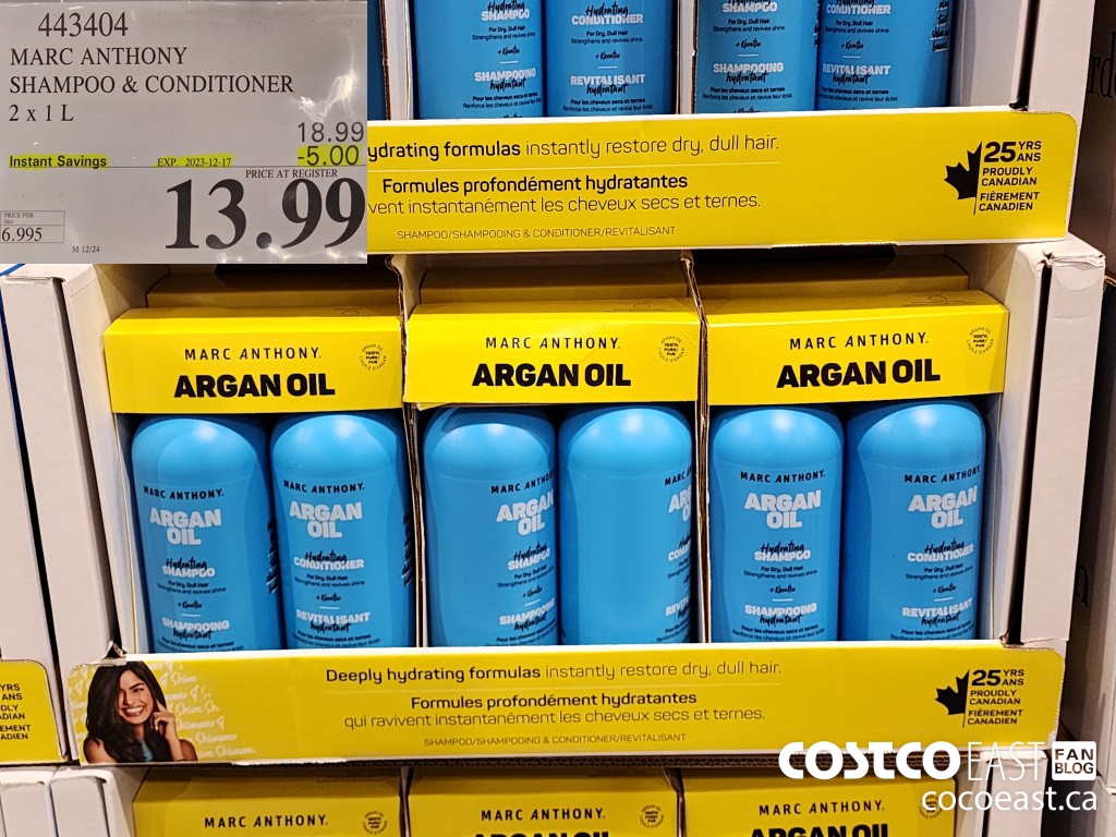 443404 MARC ANTHONY SHAMPOO & CONDITIONER 2 X 1L ($5.00 INSTANT SAVINGS EXPIRES ON 2023-12-17) $13.99