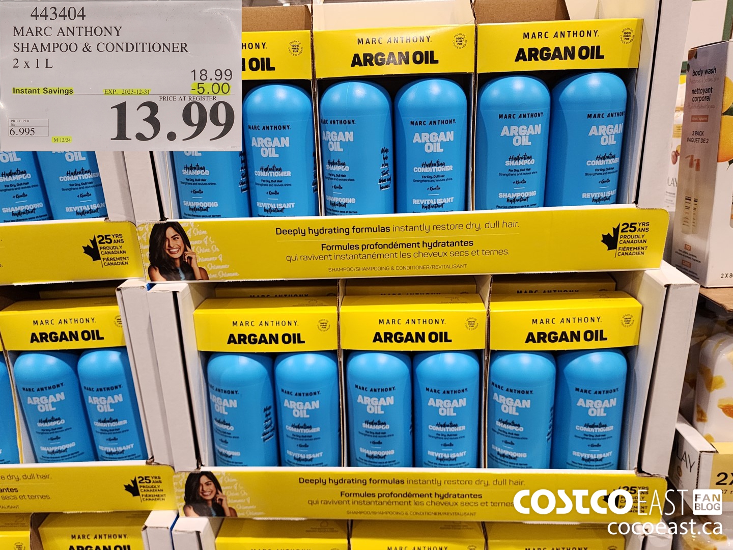 443404 MARC ANTHONY SHAMPOO & CONDITIONER 2 X 1L ($5.00 INSTANT SAVINGS EXPIRES ON 2023-12-31) $13.99