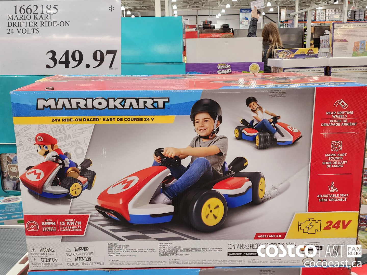 1662185 MARIO KART DRIFTER RIDE-ON 24 VOLTS $349.97