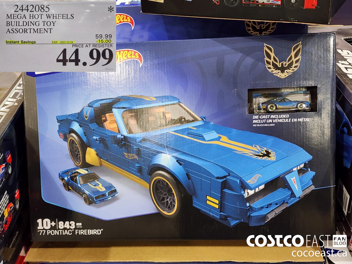 2442085 MEGA HOT WHEELS BUILDING TOY ASSORTMENT ($15.00 INSTANT SAVINGS EXPIRES ON 2023-12-24) $44.99