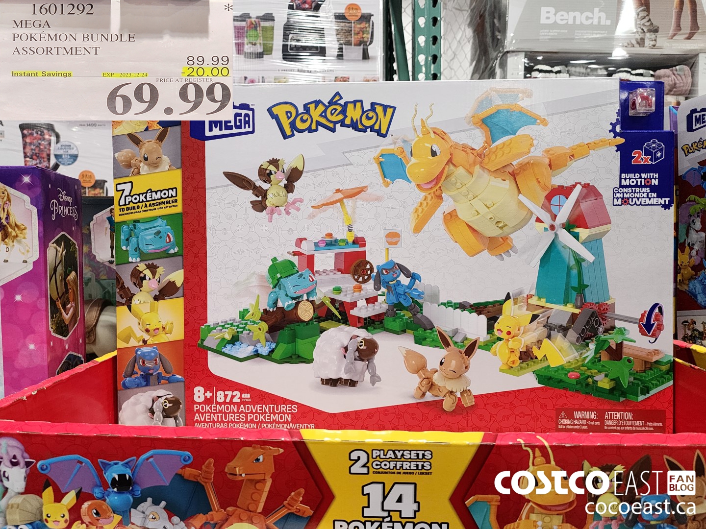 1601292 MEGA POKEMON BUNDLE ASSORTMENT ($20.00 INSTANT SAVINGS EXPIRES ON 2023-12-24) $69.99