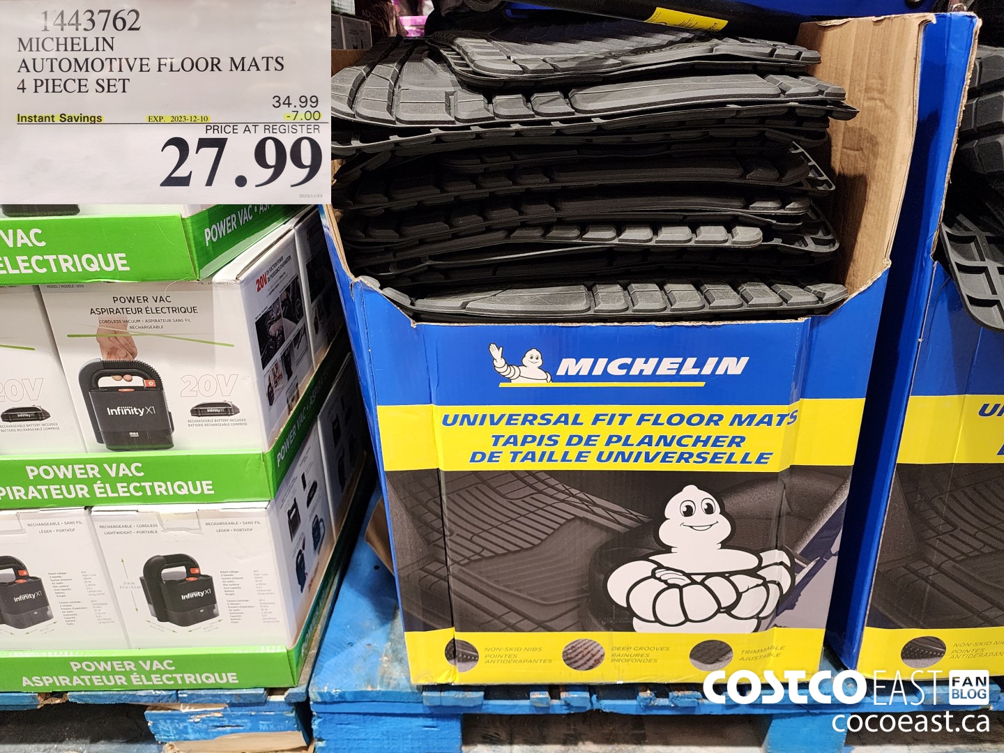 1443762 MICHELIN AUTOMOTIVE FLOOR MATS 4 PIECE SET ($7.00 INSTANT SAVINGS EXPIRES ON 2023-12-10) $27.99