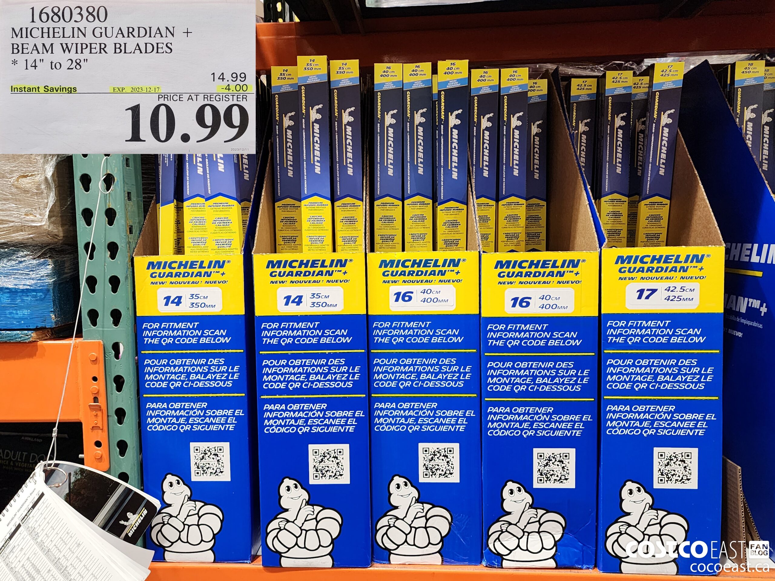 1680380 MICHELIN GUARDIAN + BEAM WIPER BLADES 14