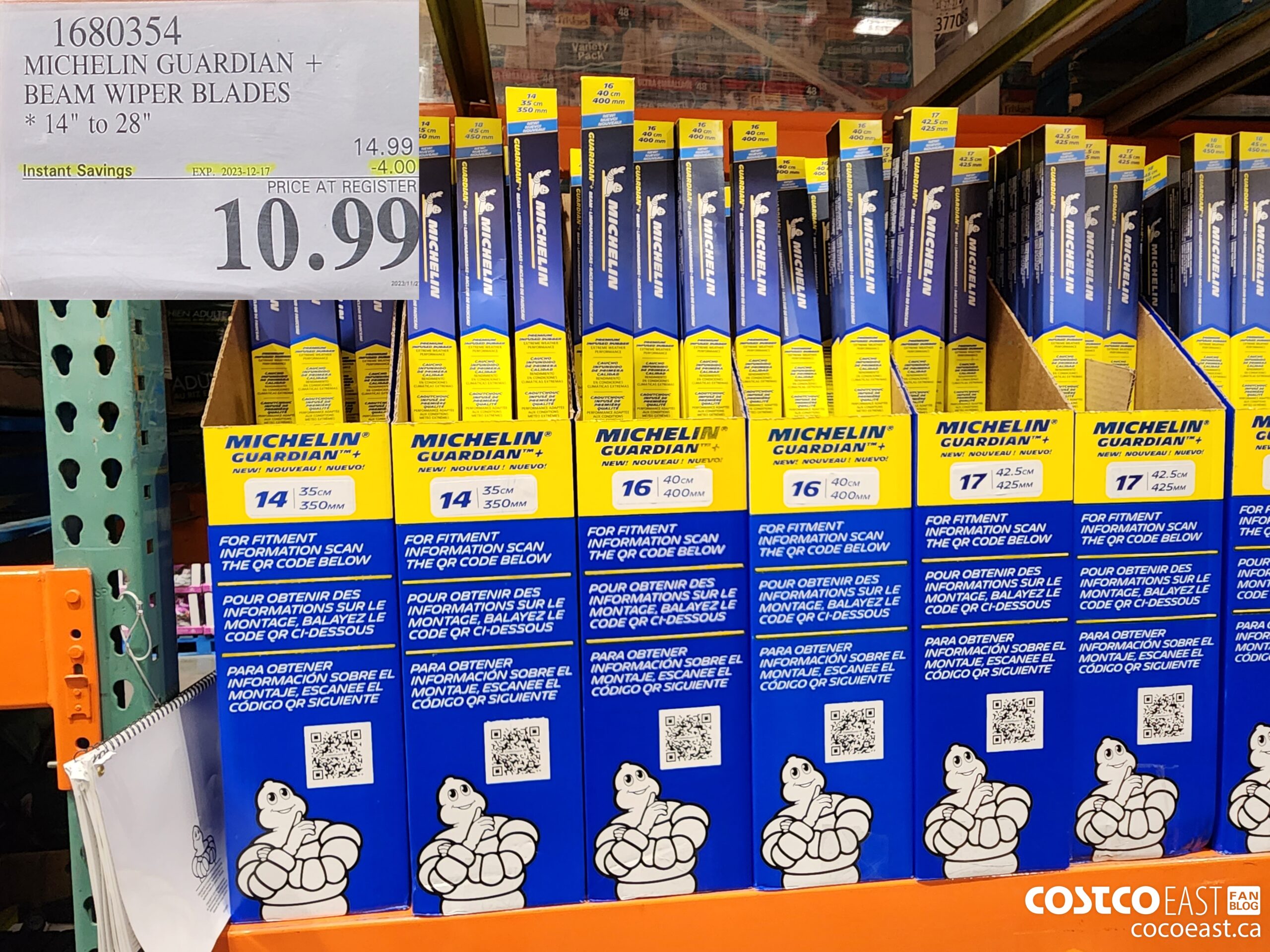 1680354 MICHELIN GUARDIAN + BEAM WIPER BLADES 14