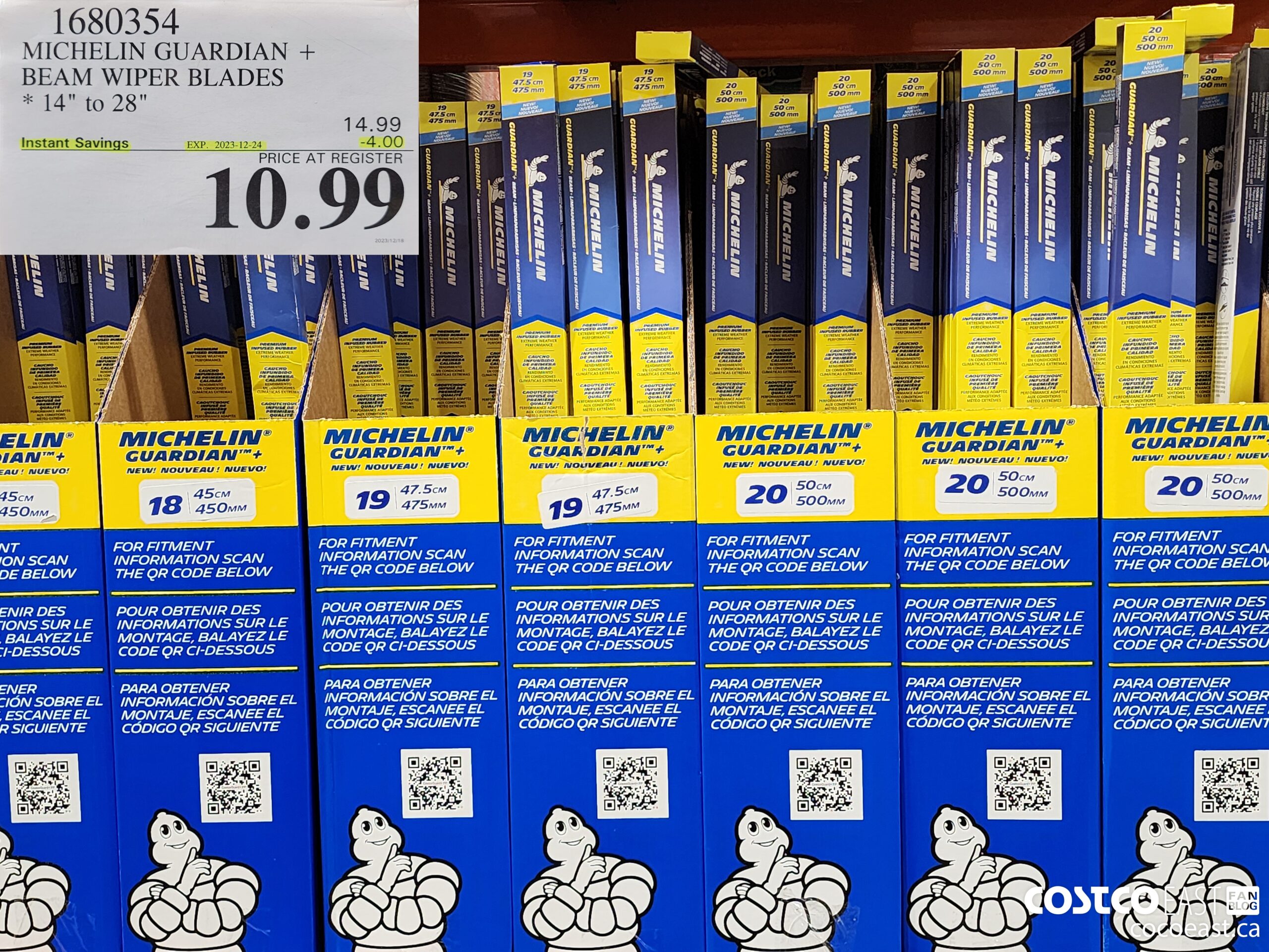 1680354 MICHELIN GUARDIAN + BEAM WIPER BLADES 14