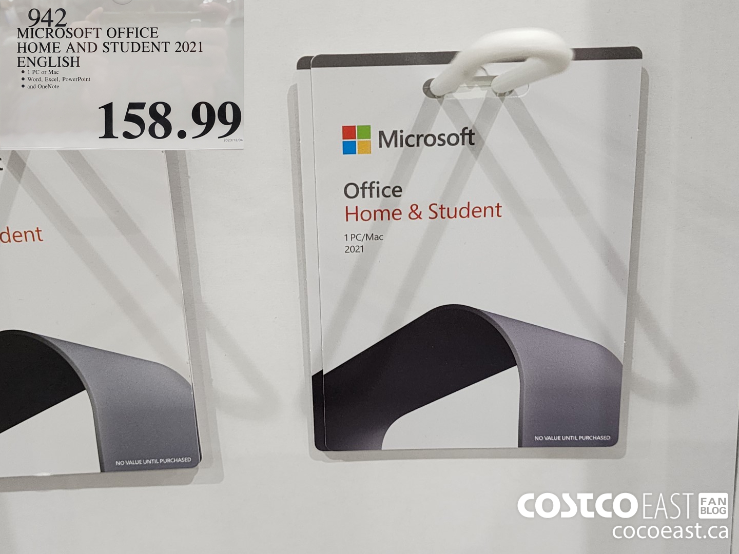 942 MICROSOFT OFFICE HOME AND STUDENT 2021 ENGLISH $158.99