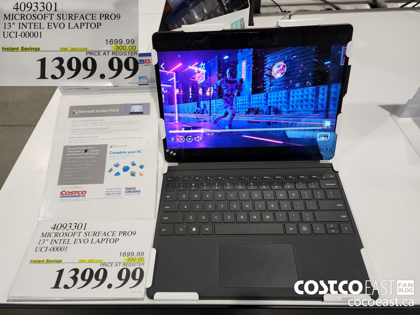 4093301 MICROSOFT SURFACE PRO9 13