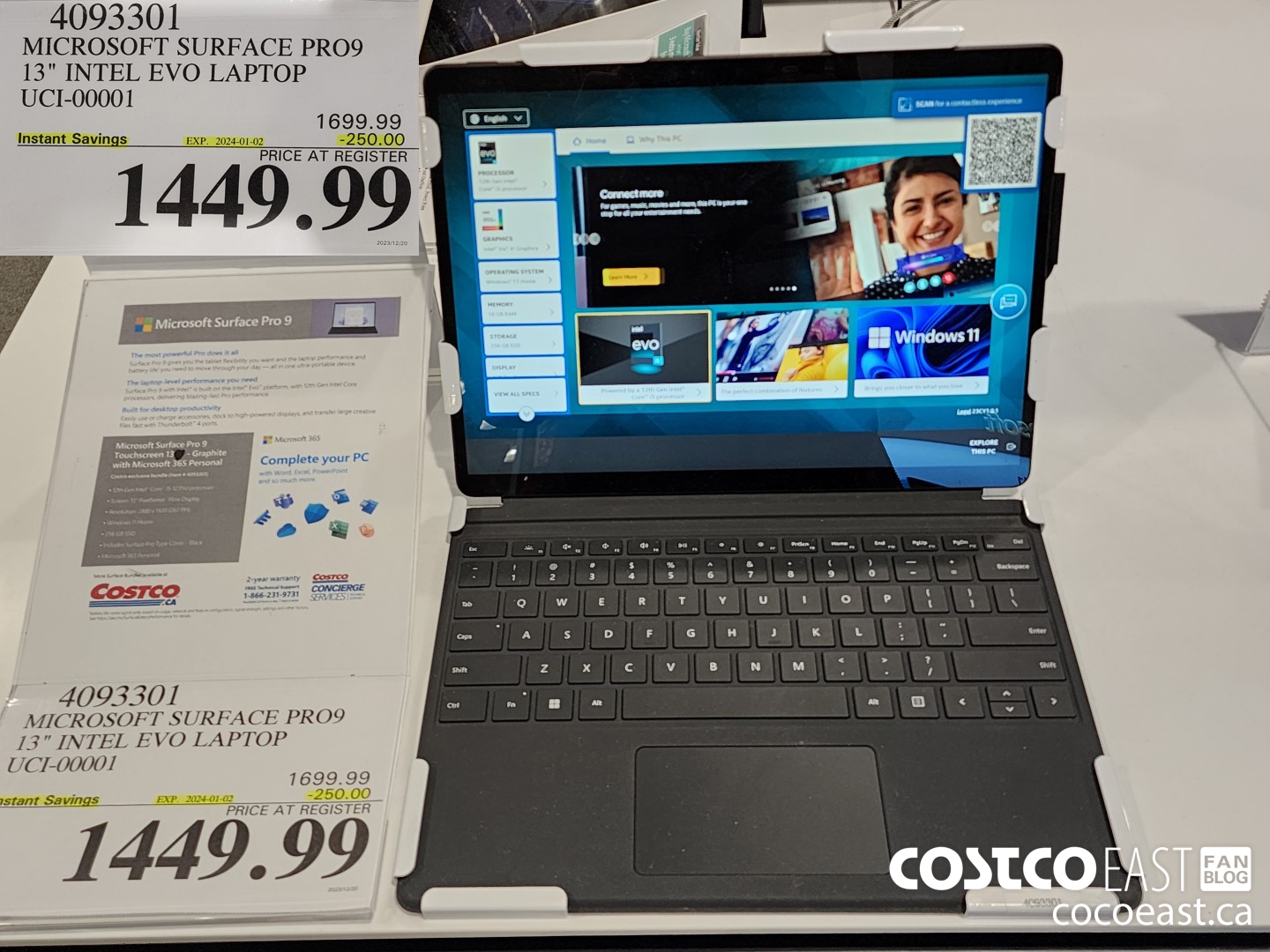 4093301 MICROSOFT SURFACE PRO9 13