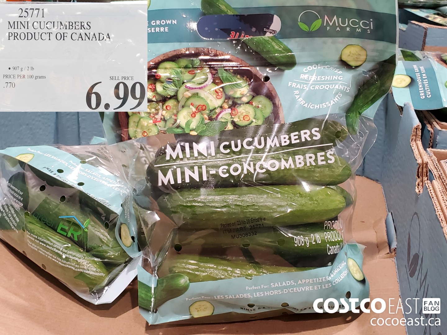 25771 MINI CUCUMBERS PRODUCT OF CANADA $6.49
