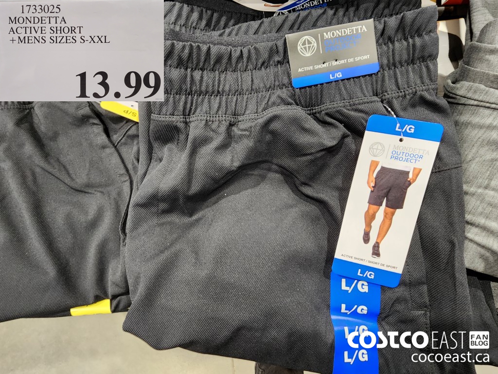 1733025 MONDETTA ACTIVE SHORT +MENS SIZES S-XXL $13.99