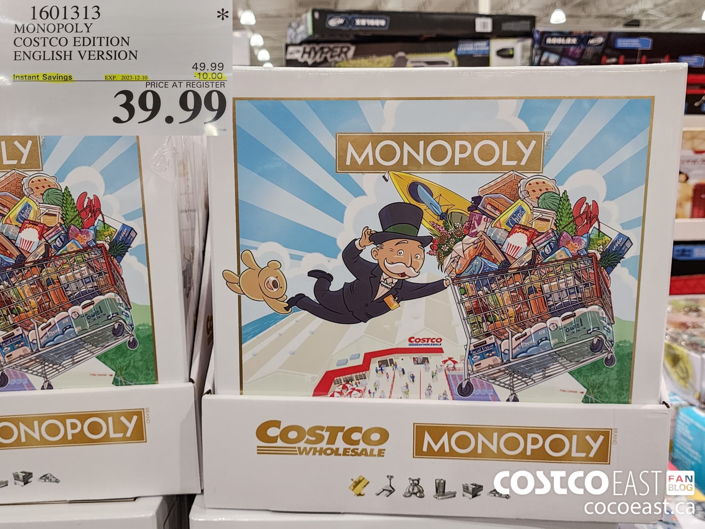 1601313 MONOPOLY COSTCO EDITION ENGLISH VERSION ($10.00 INSTANT SAVINGS EXPIRES ON 2023-12-10) $39.99