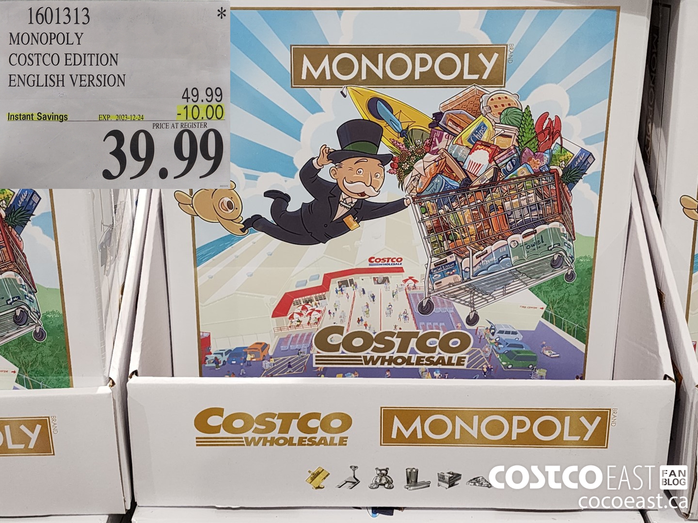 1601313 MONOPOLY COSTCO EDITION ENGLISH VERSION ($10.00 INSTANT SAVINGS EXPIRES ON 2023-12-24) $39.99