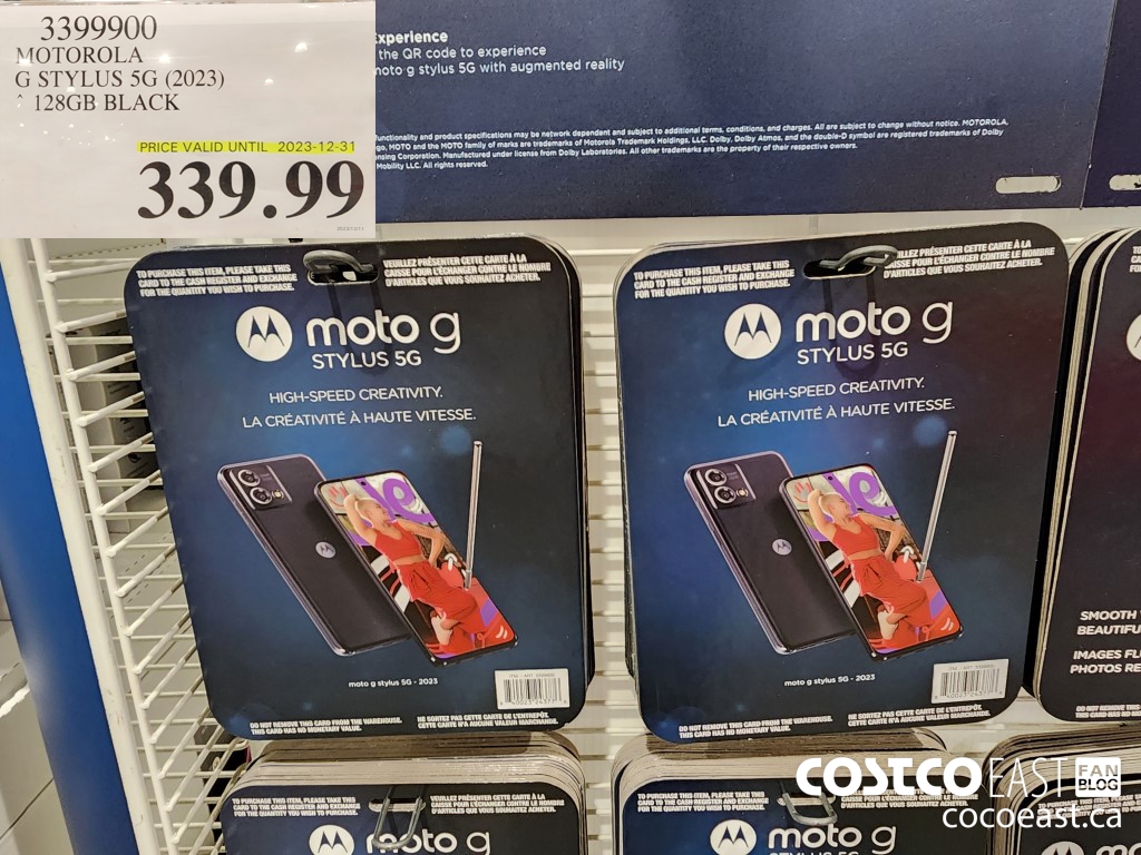 3399900 MOTOROLA G STYLUS 5G (2023) ~ 128GB BLACK $399.99