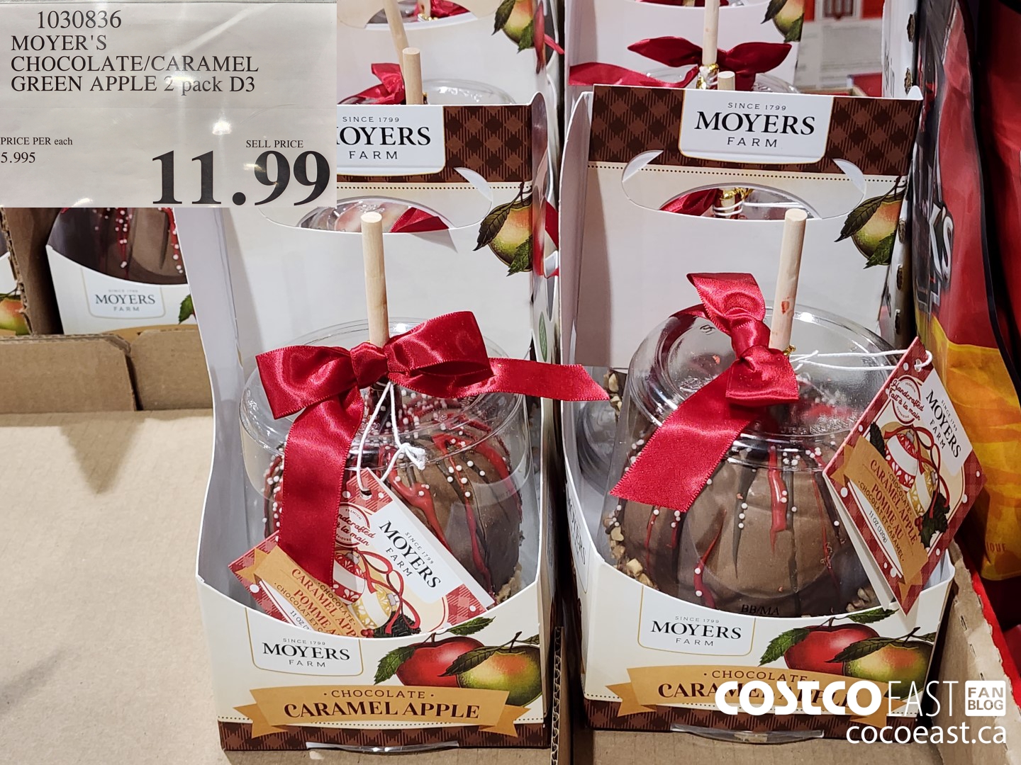 1030836 MOYER'S CHOCOLATE/CARAMEL GREEN APPLE 2 PACK $11.99