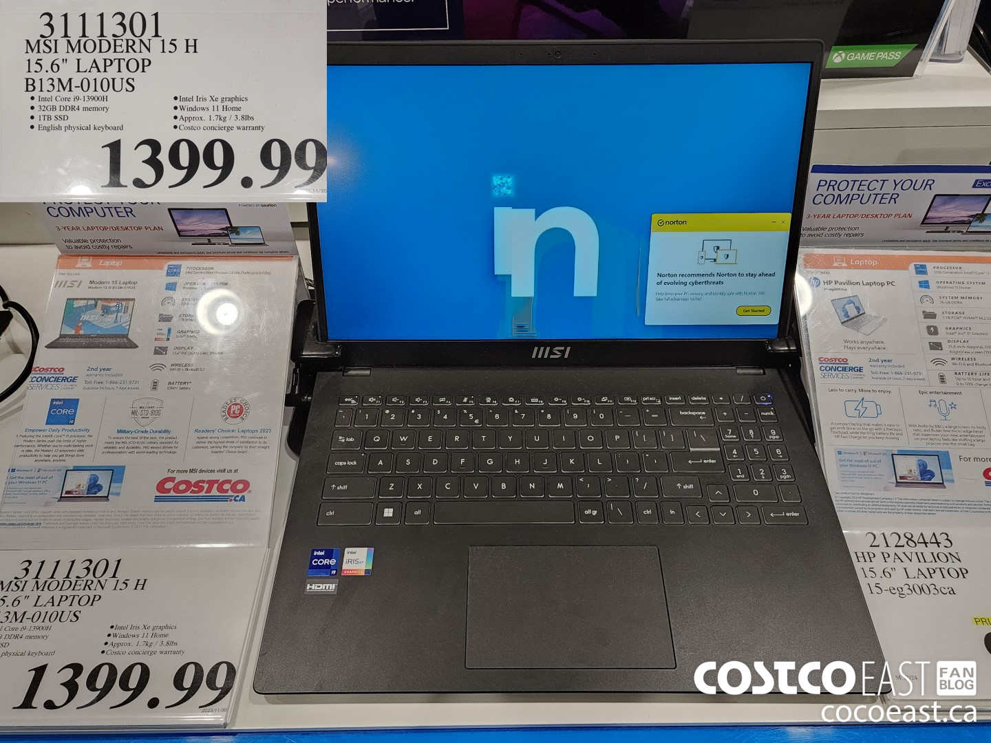 3111301 MSI MODERN 15 H 15.6