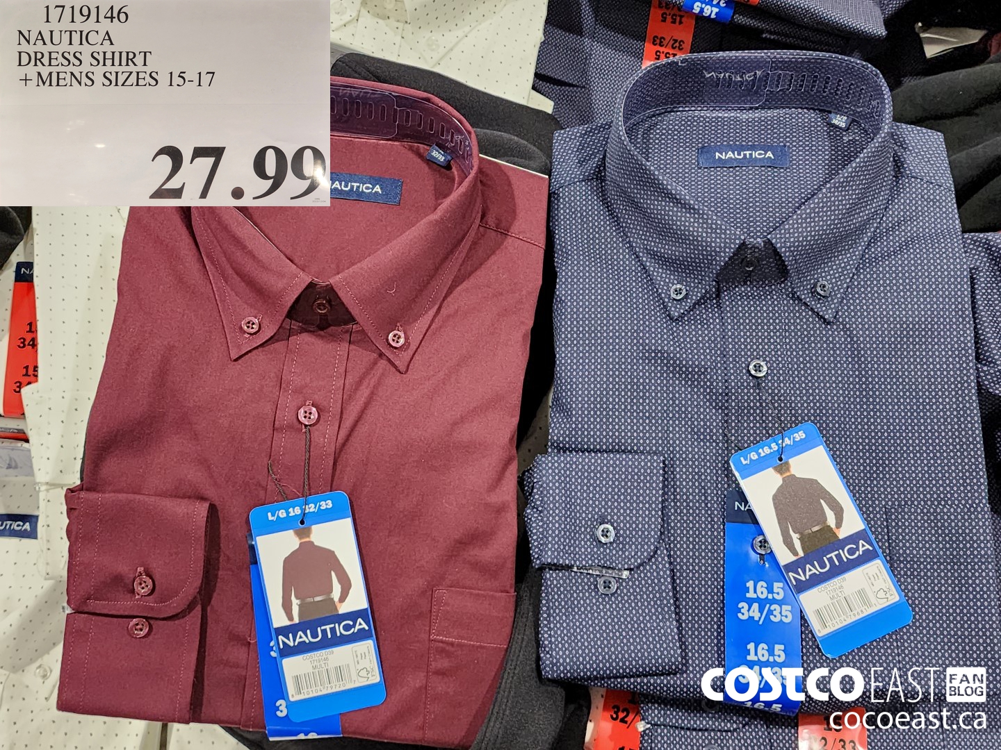 1719146 NAUTICA DRESS SHIRT +MENS SIZES 15-17 $27.99