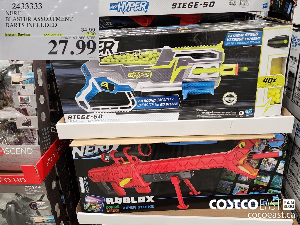 2433333 NERF BLASTER ASSORTMENT DARTS INCLUDED ($7.00 INSTANT SAVINGS EXPIRES ON 2023-12-19) $27.99